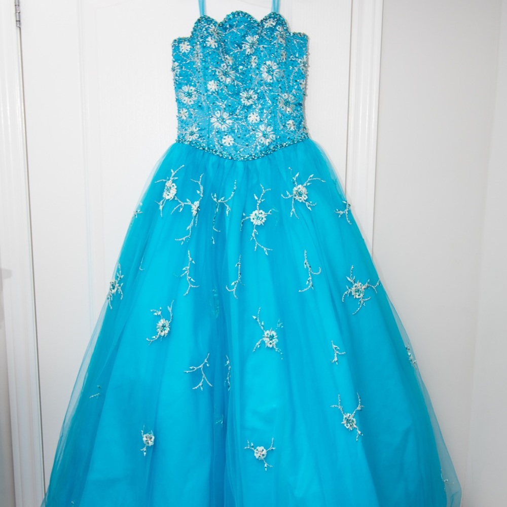 Ice Blue quinceanera/Sweet 16 Ball Gown